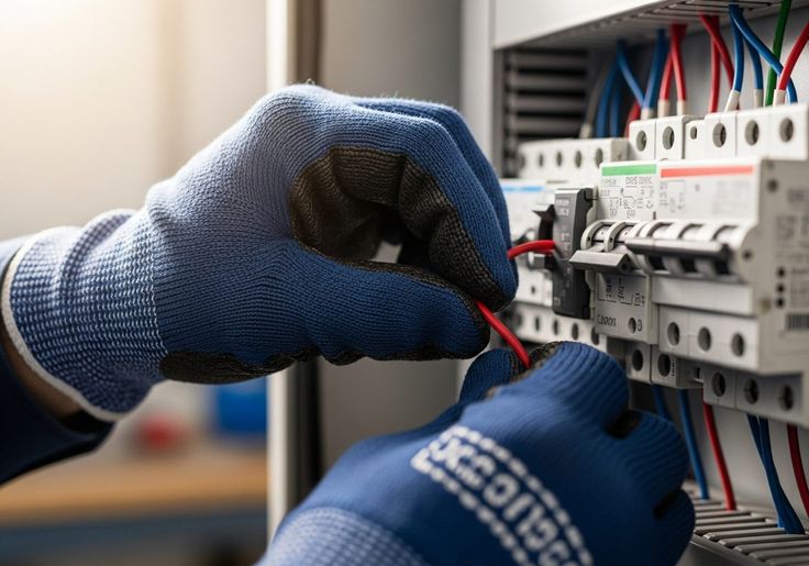 Electrical wiring installation work
